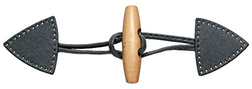 Prym Toggle Fastening 15 x 5 cm 1 pc x1 Bandana, 417716 Anthracite, One Size