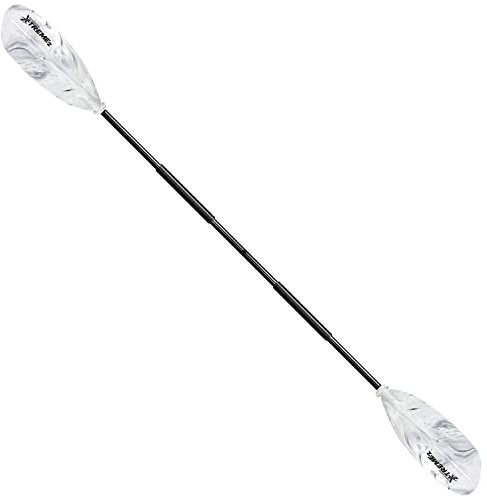 SeaSense Xtreme 2 Kayak Paddle, White-Black, 84” - Fiberglass Reinforced Nylon Blades, 2-Piece Construction - Great for Sport, Sea, Whitewater, Recreational & Fishing Kayaking