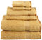 SUPERIOR Luxury Cotton Bath Towel Set - 6-Piece Towel Set, Premium Egyptian Cotton Towels, Gold