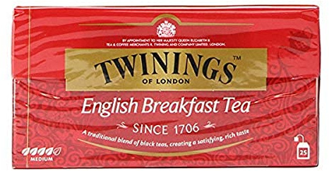 Twinings Te' English Breakfast, 25 x 2g