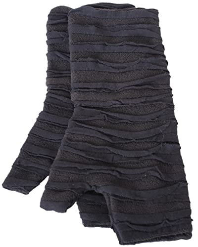 Vishes - alternative Bekleidung - bestickte Handstulpen aus Fleece mit Cutwork - Unikat