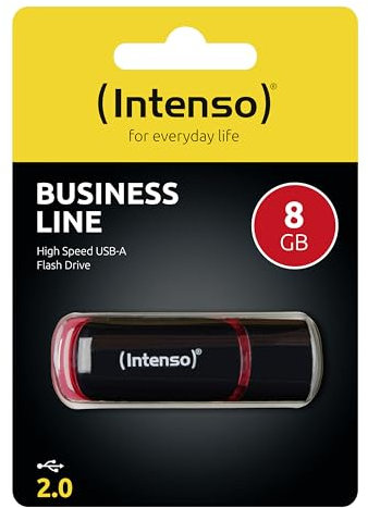 Intenso Business Line 8 GB USB-Stick USB 2.0 schwarz-rot