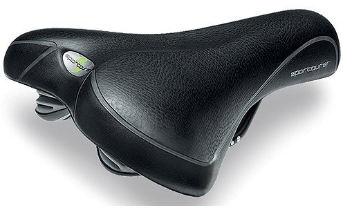 Sportourer Trekkingsattel FLX Skin Schwarz (Ausführung: Damen 255 x 174 mm)