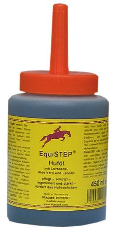 Equistep Huföl mit Pinselverschluss 450 ml, Pflegt, schützt, regeneriert und stärkt - fördert das Hufwachstum.