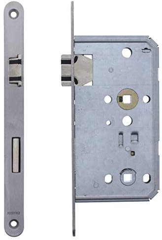 ToniTec® införingslås Soft Lock vinge vik 55/72/8 | rostfritt stål Stulp 20 x 230 mm rechts Wc (Bad-ausführung)