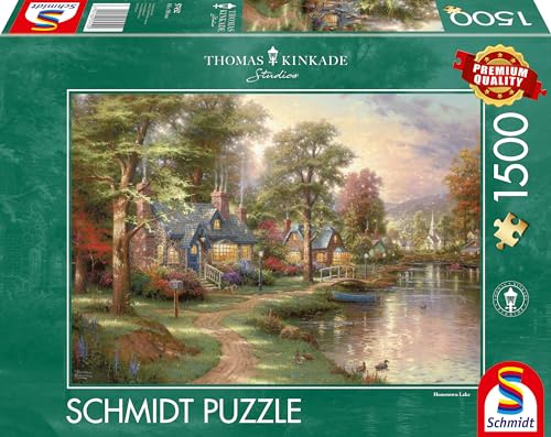 Schmidt | Thomas Kinkade: Hometown Lake - 1,500 Pieces | Jigsaw Puzzle | Ages 14+ |