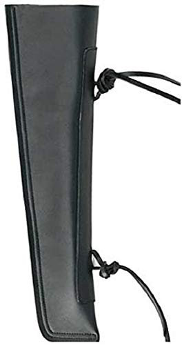 GEWA Bassbogenhalter für Kontrabassbogen - Robustes Kunstleder - Schwarz