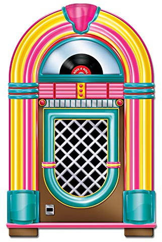 Beistle Jukebox ritaglio, carta, multicolore, 91,4 cm