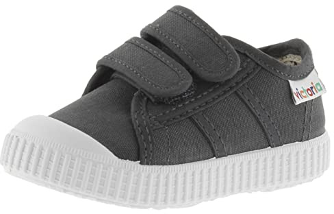 victoria Sneaker Unisex 1915 Tela & Doppia Chiusura A Strappo & Punta Rinforzata 136606 per Bambini Antracita 27
