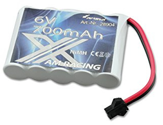 Amewi 28904-700mAh 6V NI-MH Akku AM X-Racing für 1:14/1:18, Fahrzeug