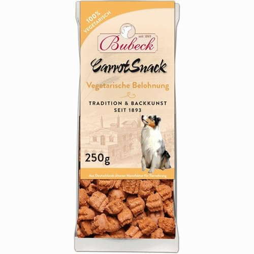 Hundeleckerlies zuckerfrei gebacken | Bubeck | 250g (Vegetarisch Karotte)