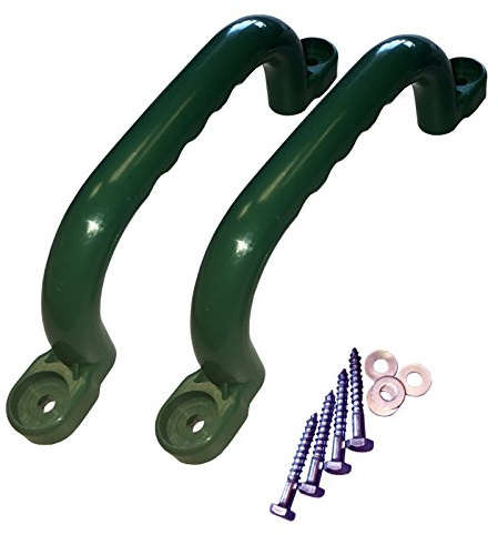 Loggyland Handgriffe für Spielanlagen Set mit 2 Stück grün Haltegriffe