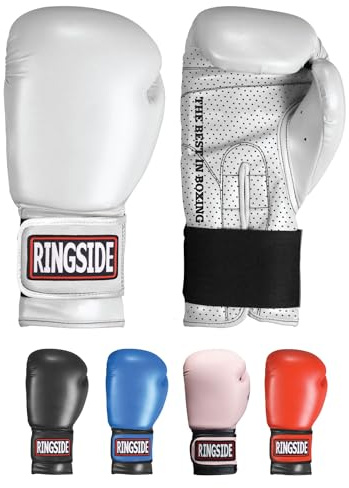 Ringside Extreme Fitness Boxing Training Bag Gloves, White, Large