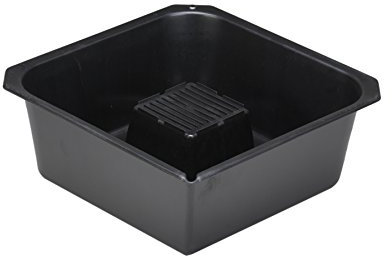 hünersdorff Ölablasswanne und Autoteilebad, Volumen 9l, schwarz, HD-PE, made in Germany