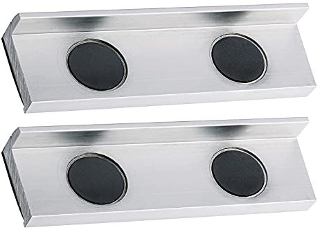 DEMA Alu Schutzbacken 100 mm Prismenbacken Magnetisch für Schraubstock - Metallbearbeitung