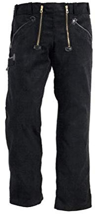 FHB Zunfthose ohne Schlag, Arbeitshose, schwarz, Gr. 58