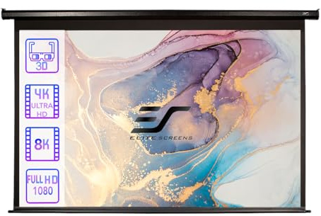 ELITE SCREENS schermo motorizzato Economy Spectrum nero 222 x 125 cm, 16:9 formato 100 pollici, Electric100H