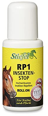 Stiefel RP1 Insekten-Stop Roll On 50ml Insektenschutz für Pferd & Reiter ohne Alkohol geruchsarm hautfreundlich Sensible Pferde Wirkstoff Icaridin