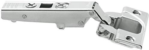 Blum Clip Top 71T3550 Standard Hinge, Modern/Contemporary, Nickel, 110°, Corner Stop, 50 units with Screws