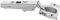 Blum Clip Top 71T3550 Standard Hinge, Modern/Contemporary, Nickel, 110°, Corner Stop, 50 units with Screws