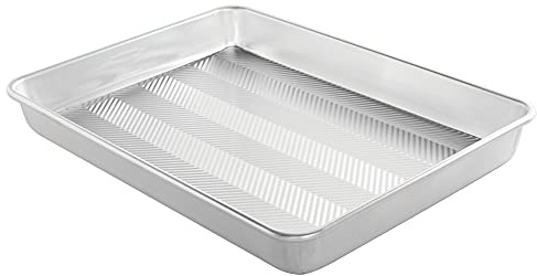 Nordic Ware 44770 Prism 13 X 18 High-Sided Sheet Cake Pan, Aluminum, Metallic