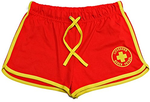 RED/Yellow Lifeguard Shorts + Yellow Draw Cord (Small)