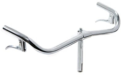 CicloSportMarket Manubrio Modello Torino con Leve Freno e piantone - Ideale per Bicicletta Olanda/Vintage/City Bike