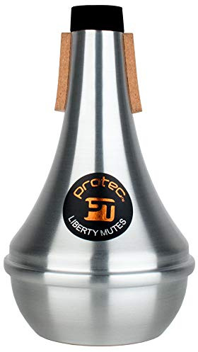 Protec ML100 Liberty Aluminum Mute for Straight Trumpet,Silver