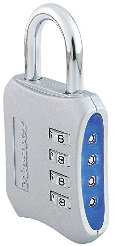 Master Lock 653D Locker Lock Set Your Own Combination Padlock, Gold, 1 Pack