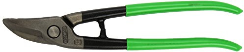 Stubai 267703GR höger böjd plåtsax med PVC-belagda handtag, grön/silver, 250 mm