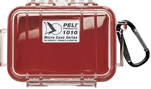 Peli 1010 Micro Case Series, Waterproof, Crushproof, Dustproof, 17 x 10 x 5 cm