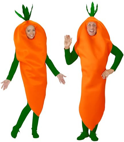 W WIDMANN MILANO Party Fashion - Costume carotte, légumes, carotte, déguisements de carnaval