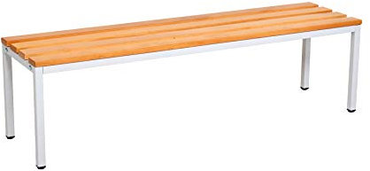 furni24 Banc de vestiaire 100 x 42 x 40 cm pour vestiaire, Banc de Sport en Bois véritable