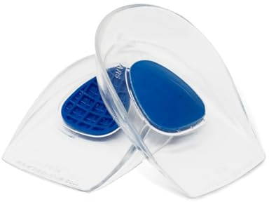 Tuli’s Polar Bears, Silicone Gel Heel Cups for Bone Spurs, Heel Spurs, and Sore Heels, Large, Mens