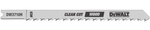 DEWALT DW3710-5 4-Inch 10 TPI Fine Finish Wood Cut Cobalt Alloy Steel U-Shank Jig Saw Blade (5-Pack)