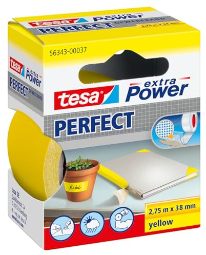 Tesa Extra Power Cinta adhesiva, Amarillo