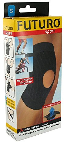 FUTURO FUT45694 fasciatura SPORT ginocchio, ambidestro, senza lattice, Taglia S, da 33,0 a 38,0 centimetri