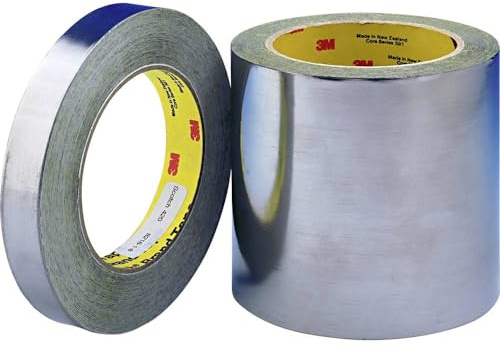 3M Lead Foil Tape 420, Dark Silver, 1 in x 36 yd, 6.8 mil
