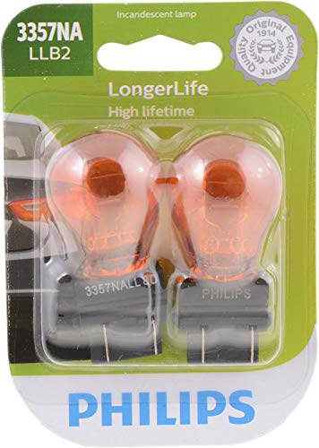 Philips 3357NA LongerLife Miniature Bulb, 2 Pack