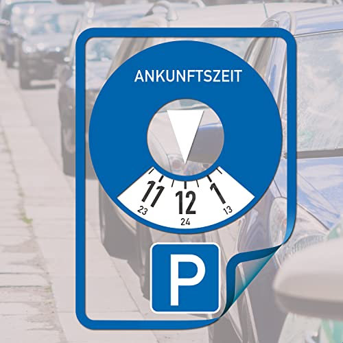 akula Parkscheibe Aufkleber Variante B Folie Sticker Etikett selbstklebend.