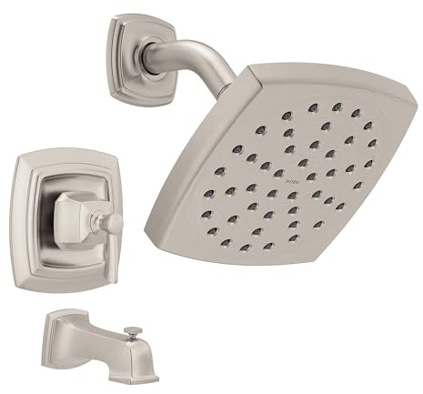 Moen 82922SRN Conway One-Handle Posi-Temp Tub/Shower Faucet, Spot Resist Brushed Nickel