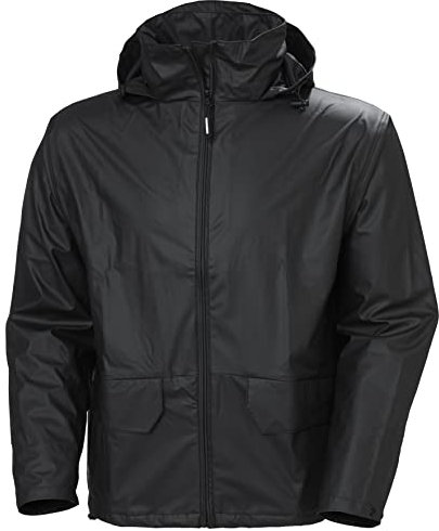 Helly Hansen Workwear Herren HellyHansen Regenjacke wasserdicht Voss Jacket 70180 Arbeitsjacke 590 M, Schwarz, M EU