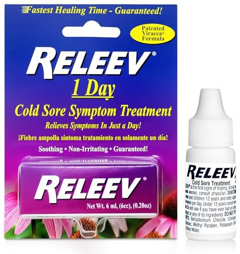 Releev Cold Sore 1Day Trtment, 6 ml