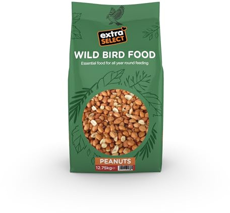 Extra Select Wild Bird Peanuts: High Grade, Protein Rich, Year Round Wild Bird Food Peanuts - Ideal for Winter Feed - 12.75kg