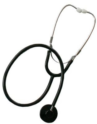Flachkopf-Stethoskop Schwestern-Stethoskop schwarz