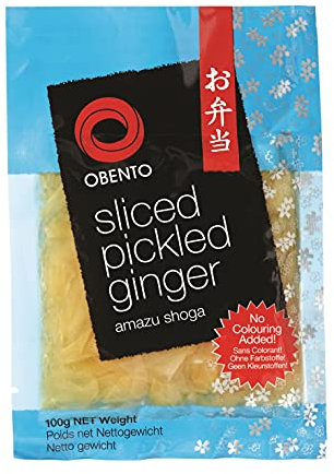 Obento Sliced Pickled Ginger (Eingelegter Ingwer in Scheiben), 100 g