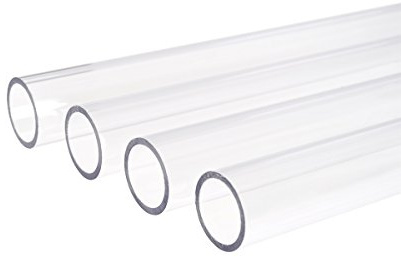 Alphacool 80 cm Clear PETG Ice Tube (Pack of 4) - 16 mm - 82 cm - Compatible with Desktop, Server, Gaming Console