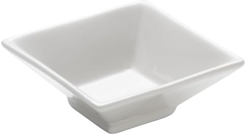 Maxwell & Williams Square, Scodella per Dips e Snack, Ciotolina, Trapezio, Porcellana, Bianco, 55ml, Z1474