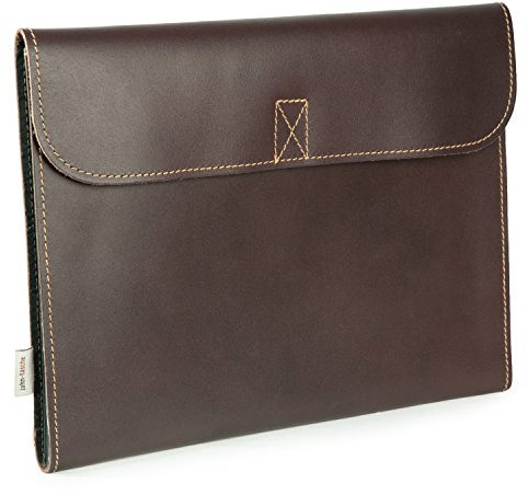 Jahn-Tasche – A4 Dokumentenmappe/Dokumententasche, aus Leder, Braun, Modell 1040
