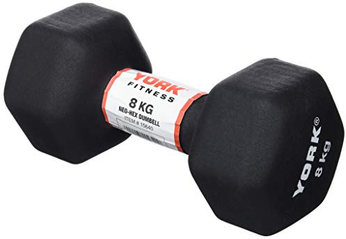 York Neo Hex Dumbbells - Black, 8 kg